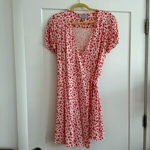 Los Angeles Ateliers & Other Stories mini dress in red floral print
